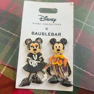 Disney X BaubleBar Mickey & Minnie Halloween Enamel Stud Earrings